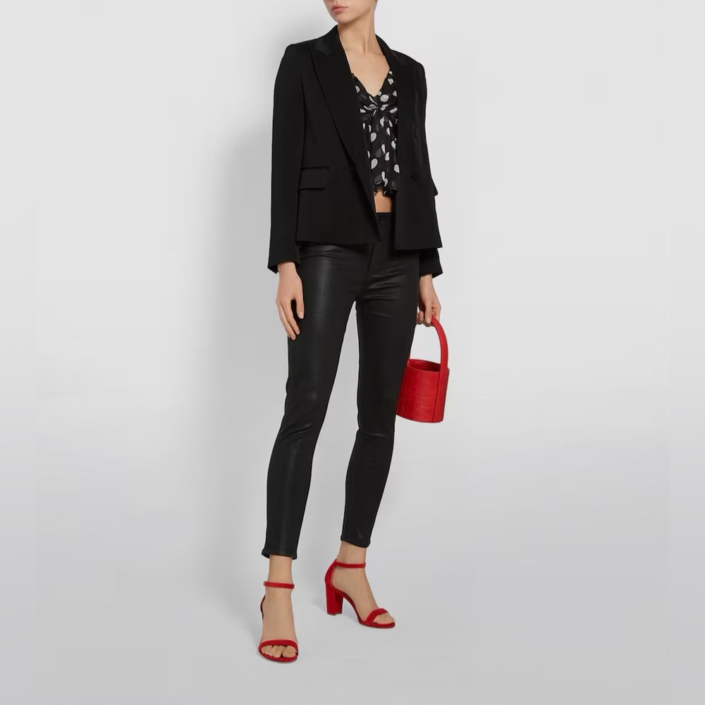 EUC Paige Hoxton Coated Skinny Jeans